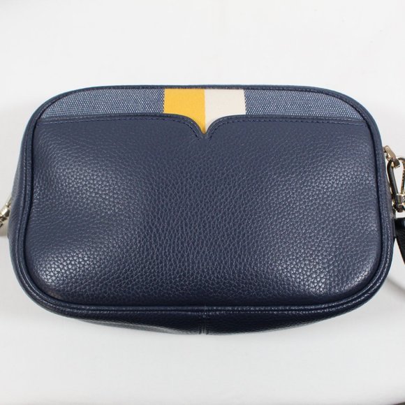 Kate Spade Astrid Stripe Medium Crossbody - Blue/Yellow - Picture 7 of 10